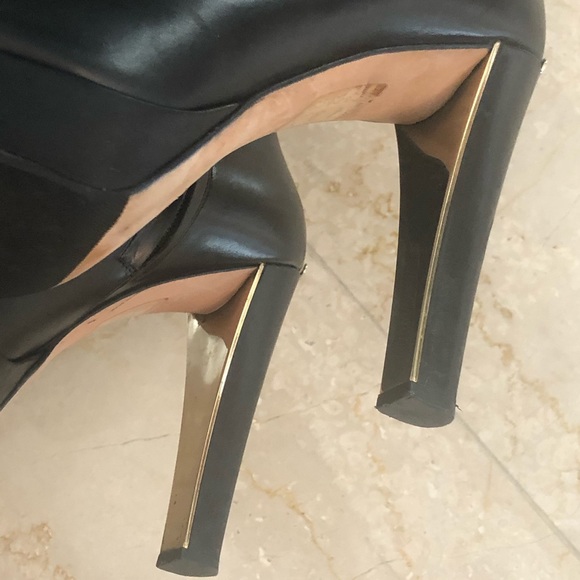 Christian Dior Black Leather Knee Boots Miss Dior SZ 40 - Picture 10 of 13